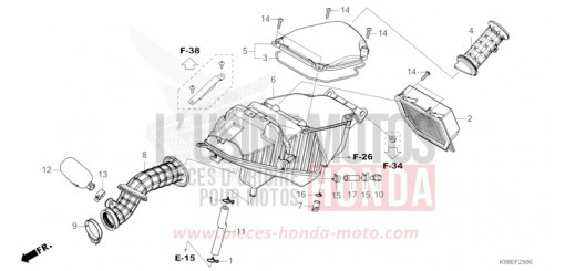 AIR CLEANER CBF125NAR de 2024